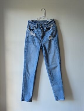 American Eagle Outfitters Light Blue Distressed Skinny Jeans - Women